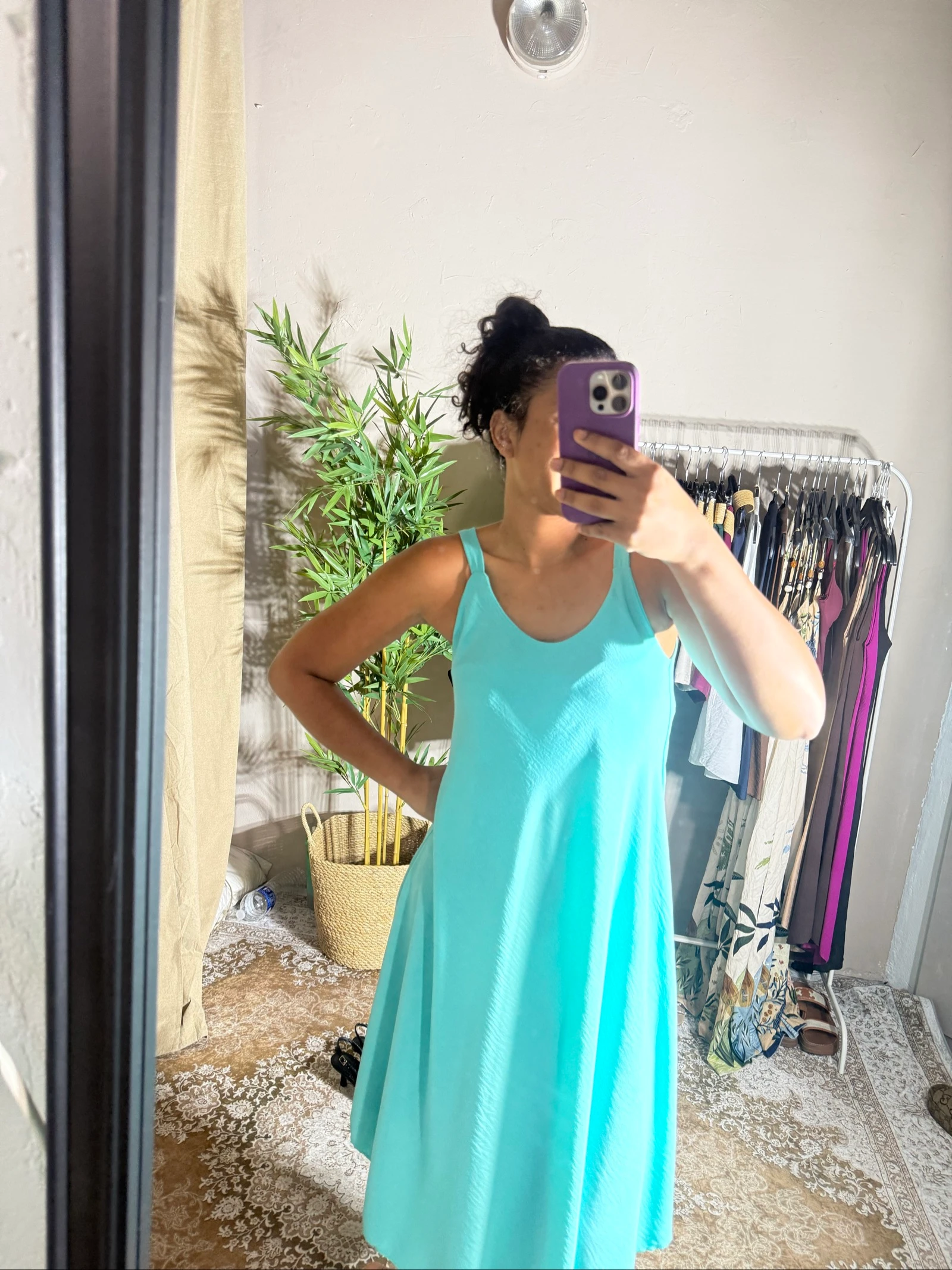 Turquoise jurk een maat – photo 5